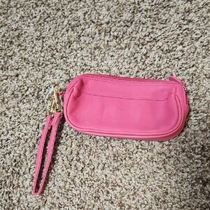 Pink Wristlet Pouch